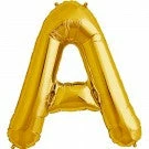 Not Specified Large Letter A Balloon - Gold