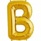 Not Specified Large Letter B Balloon - Gold