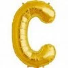 Not Specified Letters & Numbers - Large Large Letter C Balloon - Gold