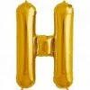 Not Specified Large Letter H Balloon - Gold Letters & Numbers - Large