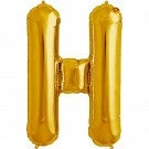 Not Specified Large Letter H Balloon - Gold Letters & Numbers - Large