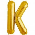 Not Specified Letters & Numbers - Large Large Letter K Balloon - Gold