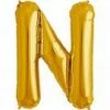 Not Specified Letters & Numbers - Large Large Letter N Balloon - Gold