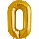 Not Specified Letters & Numbers - Large Large Letter O Balloon - Gold