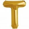 Not Specified Large Letter T Balloon - Gold Letters & Numbers - Large