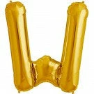 Not Specified Large Letter W Balloon - Gold Letters & Numbers - Large