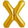 Not Specified Large Letter X Balloon - Gold