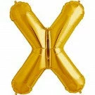 Not Specified Large Letter X Balloon - Gold