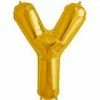 Not Specified Large Letter Y Balloon - Gold
