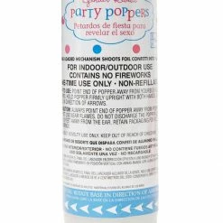 Party Planet Gender Reveal Confetti Single Popper - GIRL Sparklers & Poppers