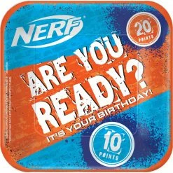 Balloon Agencies Nerf Theme Plates Paper Pk8