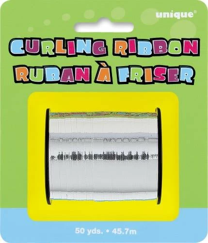 Meteor Ribbon & Pre-Ties Balloon Ribbon - Curling Ribbon | Silver