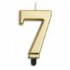 Alpen Number 7 Gold Candle | Short Candles