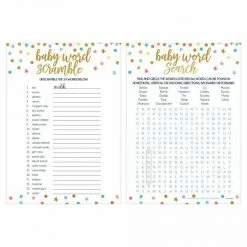 Not Specified 2 In 1 Baby Shower Games