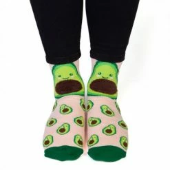 MDI Avocado Socks 'TOTALLY SMASHED' On The Bottom Novelty Socks