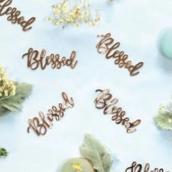 Five Star Rose Gold BLESSED Confetti - Jumbo Pk20 Scatters