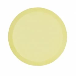 Five Star Pastel Yellow Paper Plates | Round | Snack | Pk10