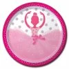 Not Specified Ballerina Dinner Plates Pk8 Plates - Printed