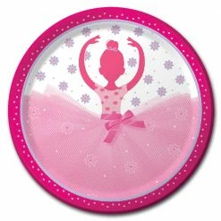 Not Specified Ballerina Dinner Plates Pk8 Plates - Printed