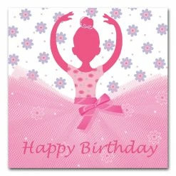 Not Specified Ballerina Lunch Napkins Pk16 Napkins - Printed