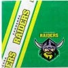 Oceana International Canberra Raiders NRL Napkins Pack Of 12 NRL | Football