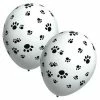 Not Specified Paw Print Balloons - Single Or Pack - Helium Filled Or Flat