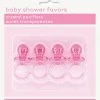 Meteor Pink Pacifiers | Baby Shower Favors 4pk