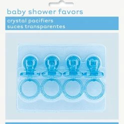 Meteor Blue Pacifiers | Baby Shower Favors 4pk