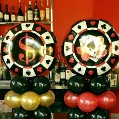 Not Specified Casino Balloon Table Centre Each