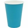 Not Specified Turquoise Paper Cups Pk24 Paper Cups - Plain