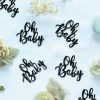 Five Star Black OH BABY Confetti - Jumbo Pk20