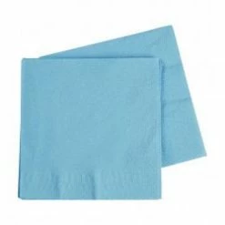 Five Star Pale Blue Napkins | Lunch Napkins | Premium Pk40 Napkins - Lunch