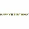 Balloon Agencies 18th Happy Birthday Letter Banner | Black Gold Silver