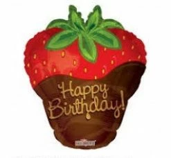 Not Specified Send Balloons Strawberry Happy Birthday Balloon / Bouquet