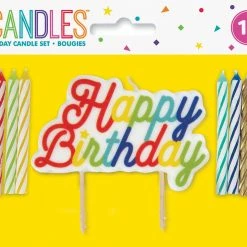 Meteor Candles Happy Birthday Candle Set 13pcs