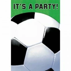 Balloon Agencies Soccer Invitations Pk8