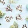 Five Star Rose Gold OH BABY Confetti - Jumbo Pk20 Scatters