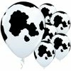Not Specified Printed Balloons Cow Balloons - Single Or Pack - Helium Filled Or Flat