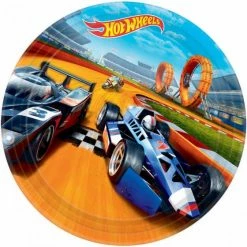 Balloon Agencies Plates - Printed Hot Wheels Paper Plates Pk8