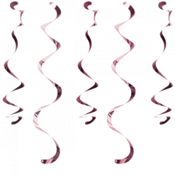 Balloon Agencies Rose Gold Hanging Swirl Decorations Pk10 Hanging Decorations