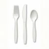 Balloon Agencies Catering White Cutlery Set Plastic Pack Of 24