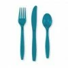 Balloon Agencies Blue Cutlery |Plastic Set Of 24 Catering