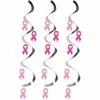 Not Specified Pink Ribbon Dizzy Danglers Pack Of 5