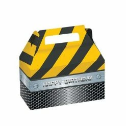 Balloon Agencies Construction Birthday Zone Treat Boxes Pk2