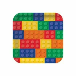 Balloon Agencies Lego / Block Paper Plates Pk 8