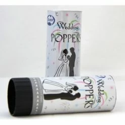 Alpen Sparklers & Poppers Wedding Confetti Poppers Box Of 12