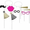 Balloon Agencies Black & Gold Photo Props PK10