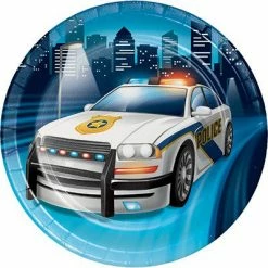 Not Specified Police Party -SALE Police Party Snack Plates Pk8