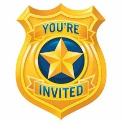 Not Specified Police Party Invitations Pk8