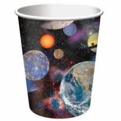 Not Specified Space Theme Cups Pk8 Cups - Printed